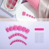 FIEONCIY Press on Toenails with Designs Acrylic Fake Nails for