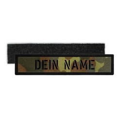 Copytec #32068 Patch German Army Name Velcro Sign Camouflage Stencils Writing BW