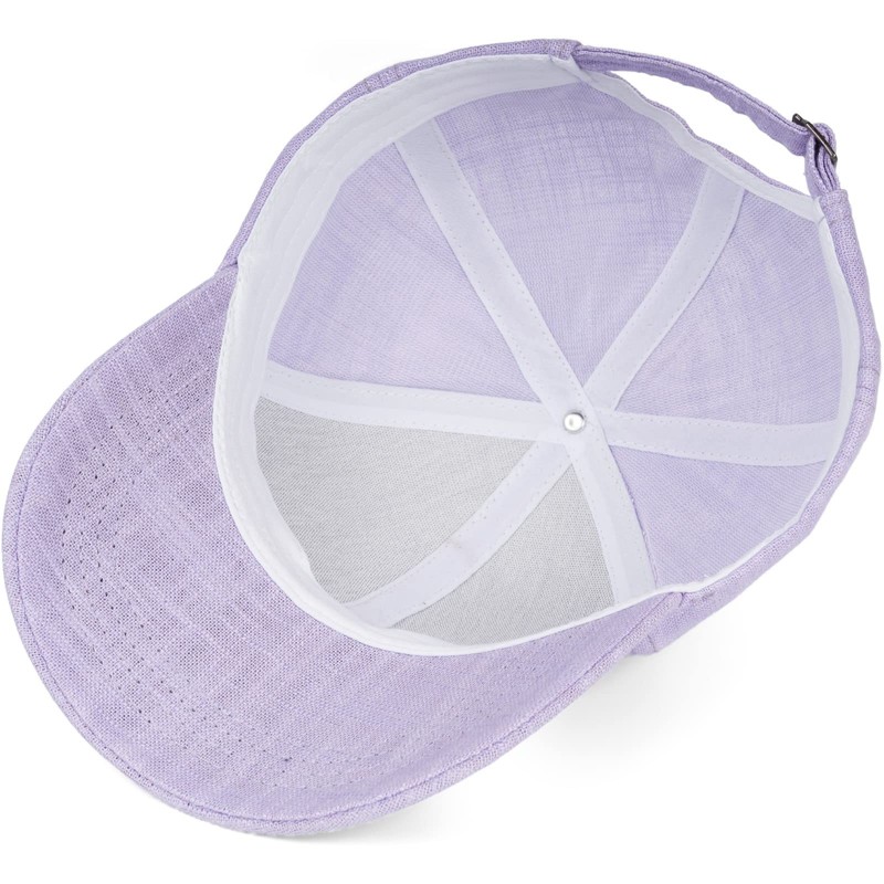 styleBREAKER 04023089 Unisex Linen Baseball Cap, Plain Colour, 6-Panel Baseball