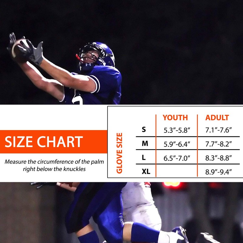 Pure Athlete Football Receiver Gloves – Elite-Stick Silicone Gripping Technology