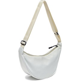 ANGYBEFUN Bolso Cruzado de Media Luna Pequeña Riñonera Práctica Bolsa Cruzada Impermeable Hombro Bolsa Bandolera Ligera Mensajero Correa Hobo Tote Bolso Cintura para Viajes Diarios Deporte Trabajo