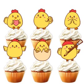 S-Cp-0685 ce Cream Fruit Dessert Cupcake Topper Colorful Glitter Happy Birthday Sensory Pop Game Theme Decor Supplies Baby Shower Boys Girls Birthday Party Decorations