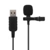 Bewinner Micrófono Lavalier USB, Micrófono de Computadora Omnidireccional con Clip