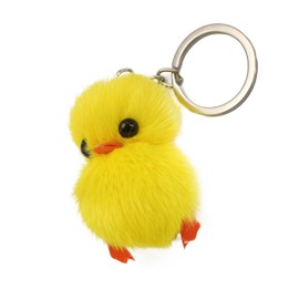Adorable Genuine Mink Fur Duckling Keychain - Ethically Sourced, Available in Four Chic Colors (1, Yellow)