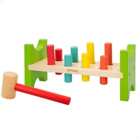 COLORBABY – Set of figures and wooden hammer (40999)