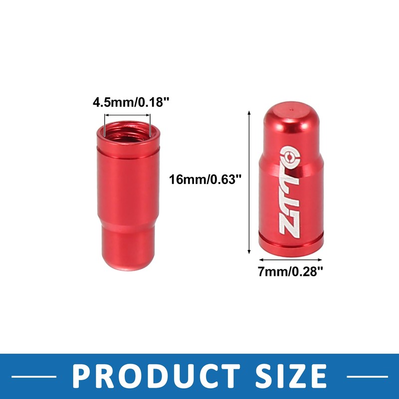 A ABSOPRO Type Valve Caps Dust Covers for Bicycle Road