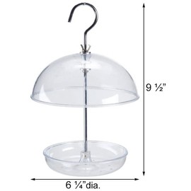 Clear Domed Platform Bird Feeder