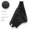 JPstraps - Gear Stick Gaiter Genuine Leather Black Compatible with