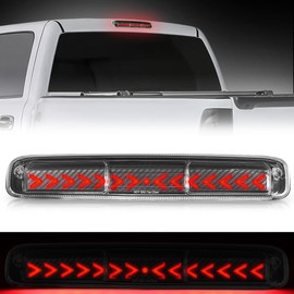 Auto Dynasty Carbon Fiber Look Sequential Arrow LED Third Tail Brake Light Compatible with Silverado Sierra 1500 2500 3500 HD 99-07