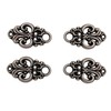Hartmann-Knöpfe 4 pieces (2 pairs) pretty bodice hooks bodice eyelets