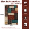 Yinhua Living Room Rug 5x7 Geometric Area Rugs Washable Non