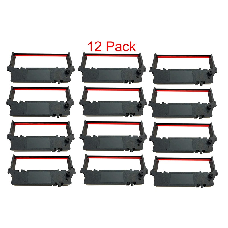 12 PACK SP-700 Ribbon Ink Cartridge Quality BLACK and RED