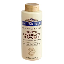 FixtureDisplays Ghirardelli 12 fl. oz. (16 oz.) White Chocolate Flavoring Sauce WS-40861284