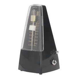 Mechanical Metronome High Precision Universal Piano Metronome for Guitar Violin Drums and Other Musical Instruments Black