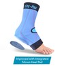 Rite-Flex 3-in-1 Ankle Compression Sleeve with Silicone Heel Pad -