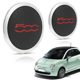 Enjoliveurs, Enjoliveurs de Roue, concerner Fiat 500 68078419AC Enjoliveurs de Roue de remplacement, 2012-2022 Pack de 2 (C)