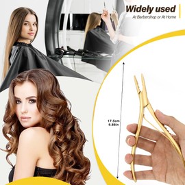 GlamorDove Hair Extensions Tool Kit Stainless Steel Hair Extension Pliers Needles Pulling Hook Professional Hair Beauty Salon Accessories Hair Loop Tool Hairdressing Styling Sewing Weft Tool