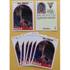 Will Perdue RC rookie card, 1989-90 Hoops #259, Chicago Bulls LOT of 3