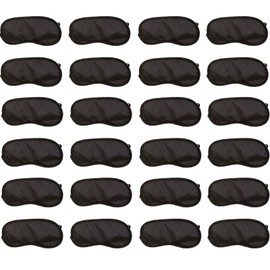 Sleep Mask, Pack of 24 Thin Eye Mask, Sleeping Mask, Blindfold, Soft Light Blocking Blindfold for Sleeping with Adjustable Strap for Travel, Shift Work, Game for Men, Women, Children
