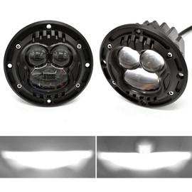 KITOCARTOP 4inch Flush Mount Bumper Off Road Lights Led Cube Spot Light Driving Lights for Jeep Trucks Cars SUV 4x4 Pickup