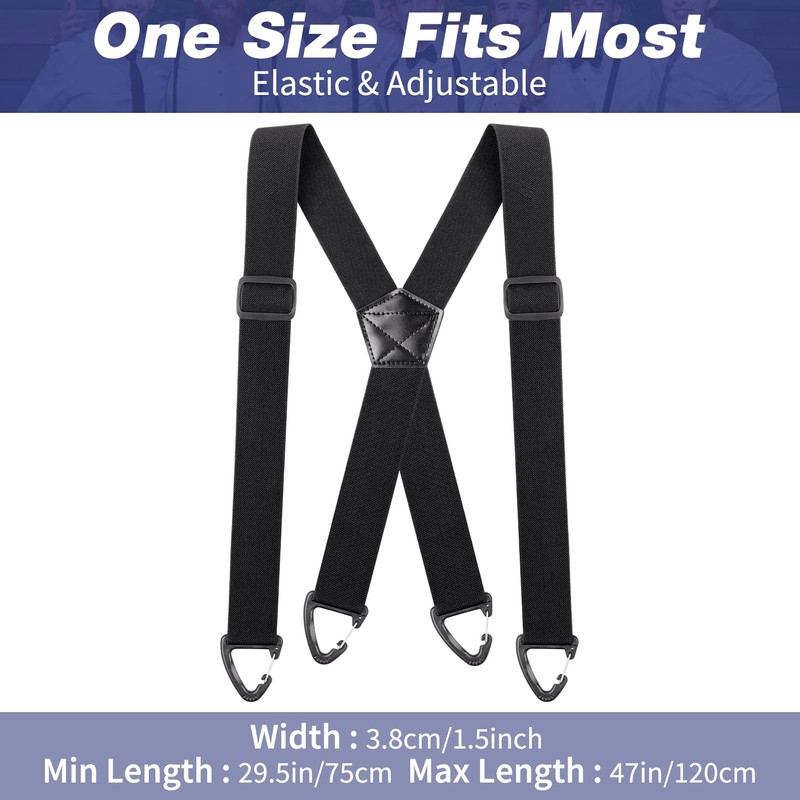 Kiiwah Hidden Braces Suspender for Men Under Clothes with 3