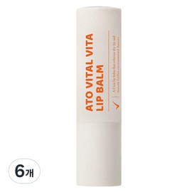 Taga Ato Vital Vita Lip Balm, 6 pieces, 3.5g, unscented / 타가 아토 바이탈 비타 립밥, 6개, 3.5g, 무향