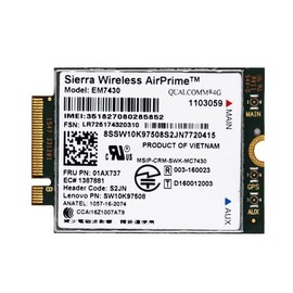 Sierra wireless EM7430 4G Module Card 01AX737 for ThinkPad X270 T470s S1 (3rd Gen) Yoga 370 X1 Carbon X1 Tablet Gen 2 X1 Yoga