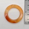 Unbranded Carnelian Agate Picture Frame Bead | 37x3.5mm | Orange