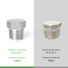 TAISHER 10 Pcs Stainless Steel Outer Hex Thread Socket Pipe