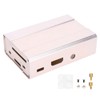 Gold Aluminum Alloy Protective Case Enclosure Box Fits for Raspberry