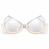 Beige Transparent Invisible Strap Bra for Women, Ultra-Fine Clear Strap