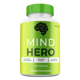 Mind Hero Brain Supplement, Max Strength, MindHero Cognitive Capsules (2 pack)