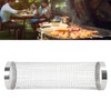 Barbecue Grilling Basket Cylinder Shaped Mesh Wire 304 Stainless Steel