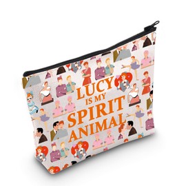 WZMPA Funny Lucy Fans Cosmetic Bag Lucy TV Show Fans Gift Lucy Is My Spirit Animal Zipper Pouch Makeup Bag For TV Series Fans, LUCY Spirit F, Fit