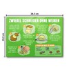 Chopping Onion without Crying Glass Chopping Board with Instructions [English