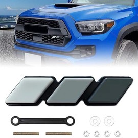CH4X4 Tri-Color Grille Badge Emblem fit for Tacoma, 4Runner, Tundra, Sequoia, Rav4, Highlander, Land Cruiser and Lexus (Black, Gray, White)