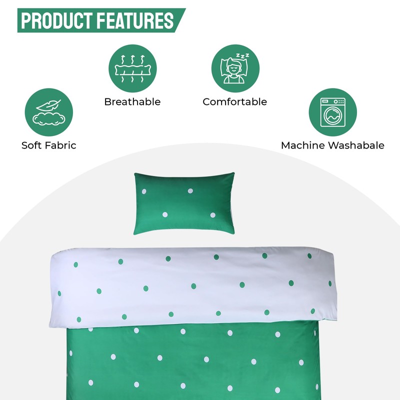 Hafaa Single Duvet Cover Set Soft Printed Bedding Set Brushed