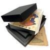Lineco, 8x10 Black Museum Archival Storage Box, Drop Front Design.