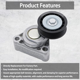 LEVANLIGHT - Tensor de correa de transmisión con polea compatible con Chevy Camaro 1998-2002, Pontiac Firebird 1998-2002, GTO 5.7L V8, reemplaza # 92111701, 12560344, 38195