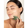 GUA SHA DE CUARZO VERDE - Herramienta de masaje facial