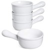 LE TAUCI Soup Bowls with Handle, 15 Oz Ceramic French