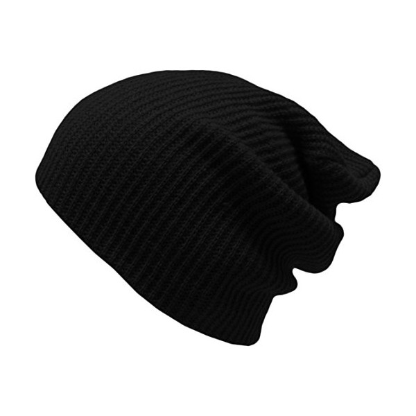 KBW-12 BLK Comfortable Soft Slouchy Beanie Collection Winter Ski Baggy