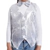 Carnavalife Boys Girls Sequin Vest Hip Hop Vest Costume for