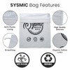 2 X Reusable Plastic Lined Bread Bags for Homemade Bread