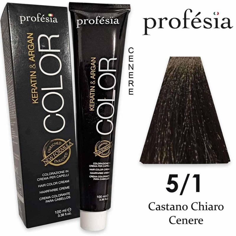 Profesia Color Permanent Professionelle Haarfarbe 5/1, 100 ml
