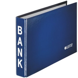Leitz 10020035, Bank File 1002, 2 Rings 20 mm, Blue