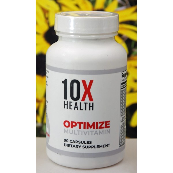 10X Health Optimize Methylated Multivitamin 90 Capsules, 04/26 Exp