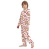 AEZODI Cute Capybara Strawberry Onesie Pajamas Zip Up One Piece