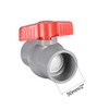 sourcing map 50mm PVC Ball Valve for Water Supply Pipe,