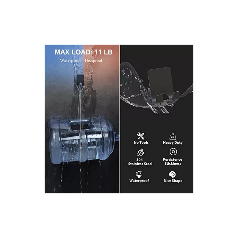 Vis'v Ganchos Adhesivos Para Maquinillas De Afeitar Vis'v, Soporte